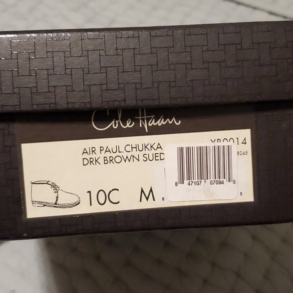 Cole Haan boys chukka boots